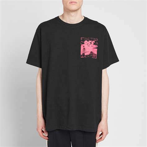 Off White Skulls Floating Oversized Tee Black End Gb