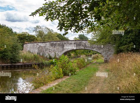 White Washed Arch Bridge Over Trent And Mersey Canal Between Sandbach