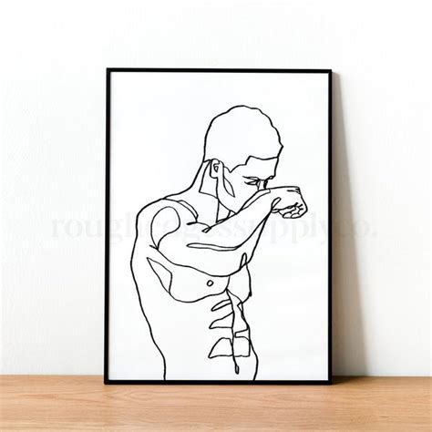 Nude Minimalist Male Etsy