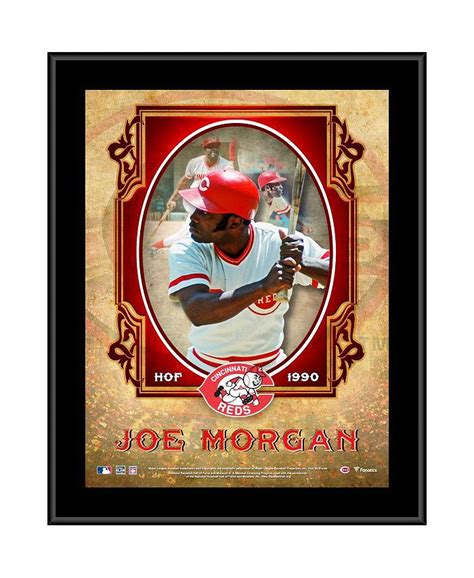 Fanatics Authentic Joe Morgan Cincinnati Reds 105 X 13 Hall Of Fame