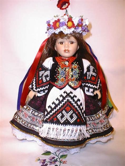 Ukrainian Dolls With Handmade Embroidered Costumes