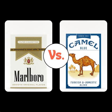 Marlboro Vs Camel Cigarette Brand Comparison Saucey Blog