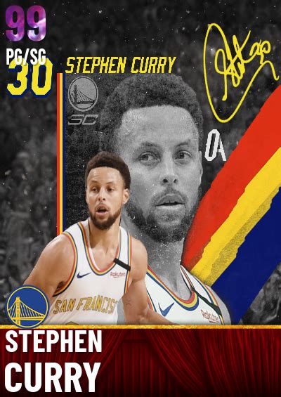 NBA 2K21 2KDB Custom Card Stephen Curry