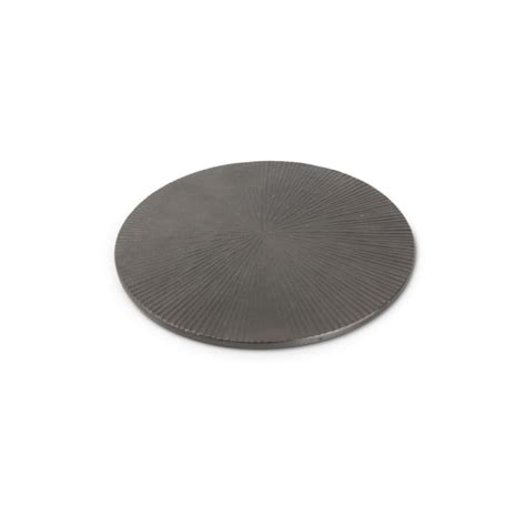 Sous Plat Nervur En Aluminium Noir Cm Charm Maisons Du Monde