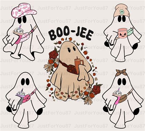 Boo Jee Png Boo Jee Ghost Boojee Halloween Cute Ghost Png Etsy