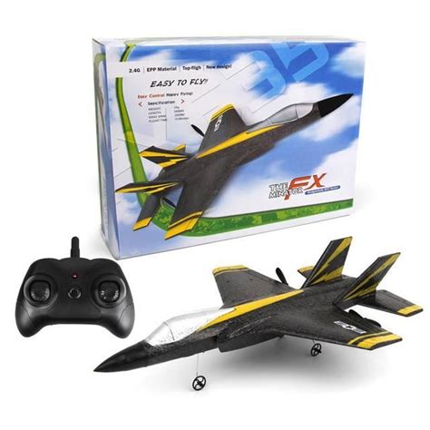 Mousse avion Black FX620 SU 35 RC Télécommande Avion 2 4G Télécommande