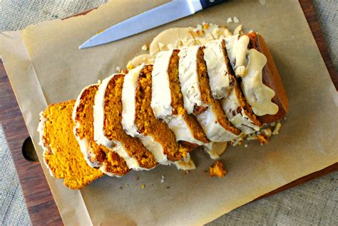 Simply Scratch Ginger Pumpkin Bread With Maple Brown Butter Icing