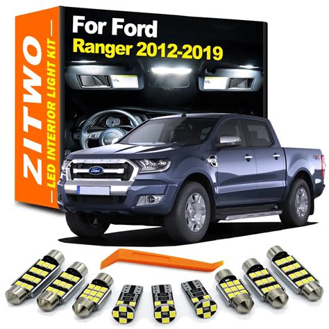 Zitwo Pcs Led Interior Dome Map Light Kit For Ford Ranger