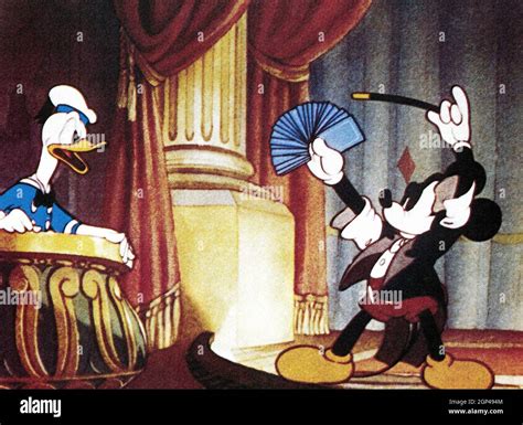 Magician Mickey From Left Donald Duck Voiced Clarence Nash Mickey