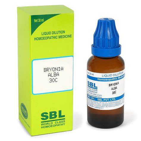 Bryonia Alba - SBL HOMEOPATHY