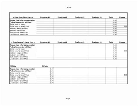 Income Tax Spreadsheet Templates Excelguider