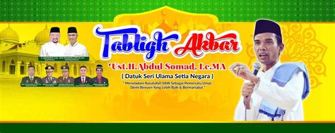 Background Spanduk Tabligh Akbar Template Spanduk Tabligh Akbar - IMAGESEE