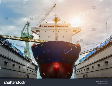 Shipyard Ship Repair Floating Dry Dock Stock Photo 1340764214 | Shutterstock