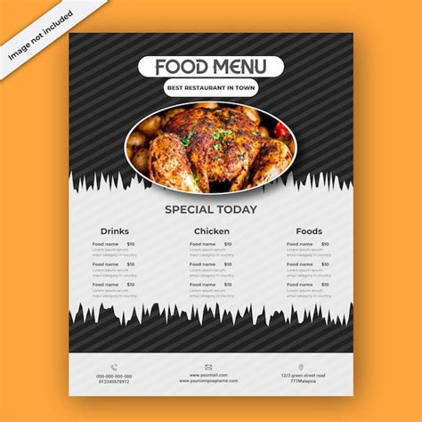 Premium Vector | Restaurant menu template in creative design