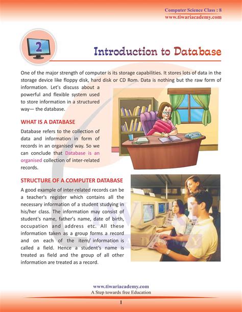 Class Computer Science Chapter Introduction To Database