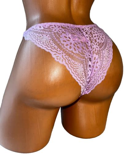 SEXY PURPLE BRAZILIAN LACE BIKINI SISSY POUCH PANTIES XDRESS MEN TRANS