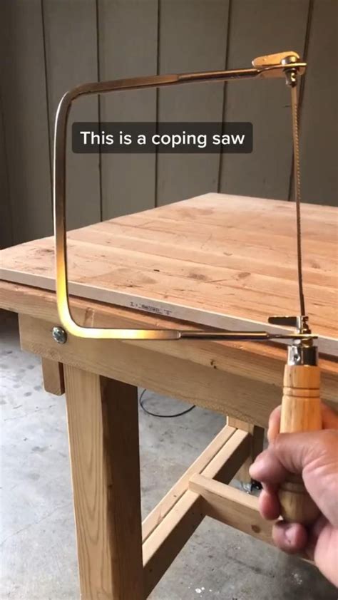 Coping Saw | How To | Woodworking techniques, Wood projects, Woodworking