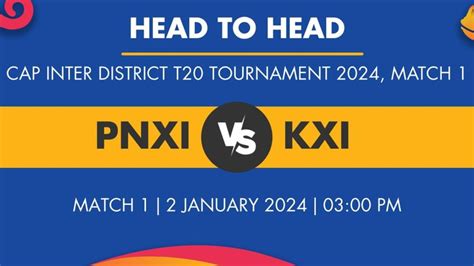 Pnxi Vs Kxi Player Stats For Match 1 Pnxi Vs Kxi Prediction Who Will Win Today S Cap Inter