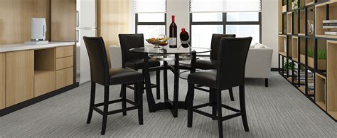 Amazon PADMA HOUSE Glass Counter Height Bar Table Stools Set Of 4