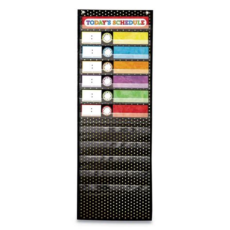 Carson Dellosa Education Deluxe Scheduling Pocket Chart 13 Pockets