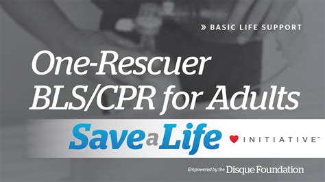 2a One Rescuer Bls Cpr For Adults 2024 Youtube