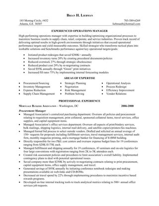 Liebman Brian Resume PDF