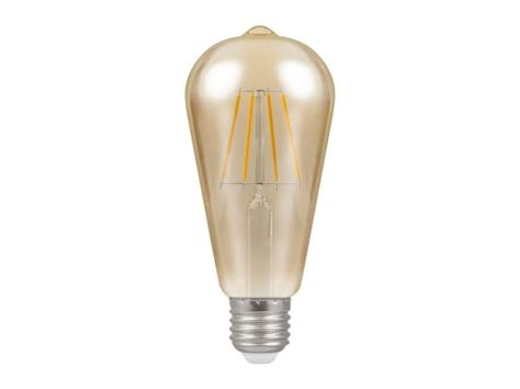 7 5w ES ST64 Squirrel Cage Dimmable LED Filament Crompton Allday Lamps