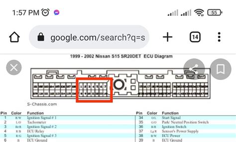 Ecu Pinout Diagrams Nissan Nissan Ecu Pinout Diagram