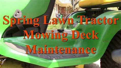 How To Do Spring Time Maintenance On Your Mower Deck John Deere Lt133 Lt150 Lt155 Lt160 Lt166