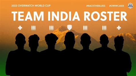 Team India Roster Reveal Overwatch World Cup Owwc