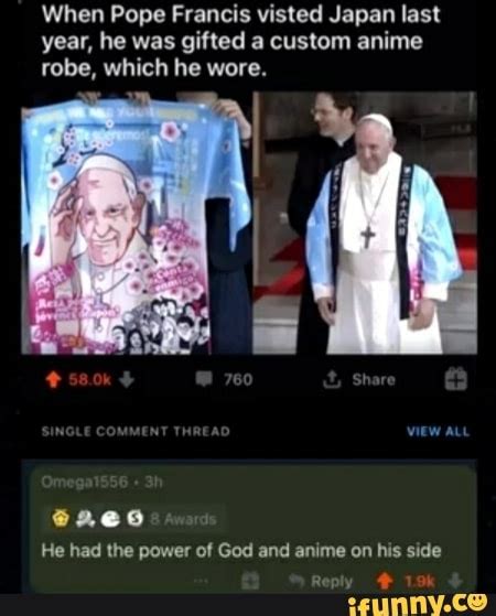 Pope With Anime Robe A Character Who Is A Male But Appear As An Female Is Called Anime Trap And