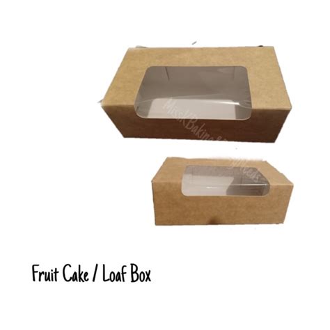 Fruitcake Box Loaf Box Sold Per Pcs Per Order Shopee Philippines