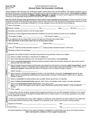 2023 2025 Form IN DoR ST 105 Fill Online Printable Fillable Blank