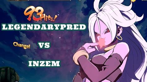 Inzem Vs Legendarypred Dragon Ball Fighterz Youtube