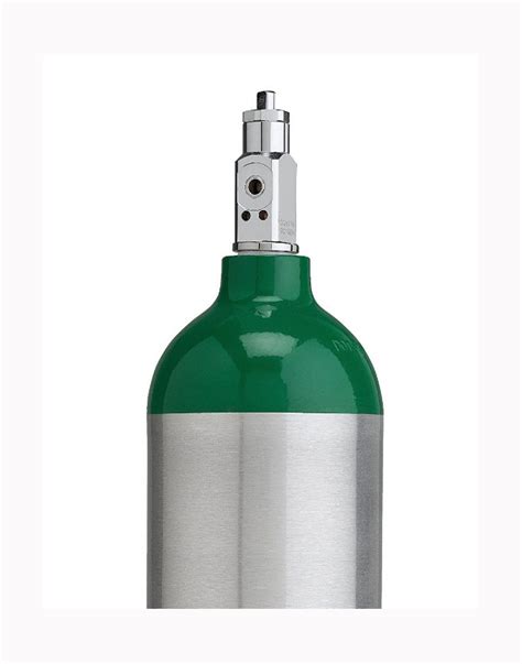 Medical Oxygen Tank Med D Cylinder W CGA870 Post Valve Empty