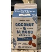 Trader Joe S Coconut Almond Creamer Vanilla Calories Nutrition