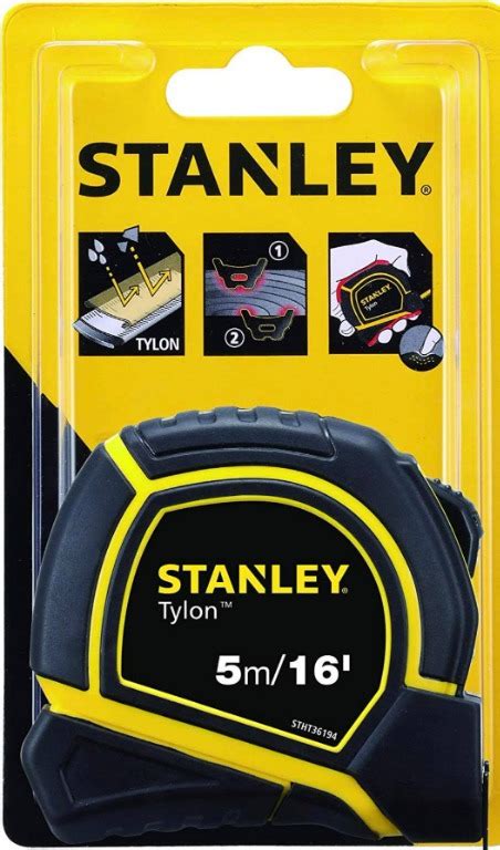 Stanley Tylon Short Tape Measure M X Mm Yellow Black