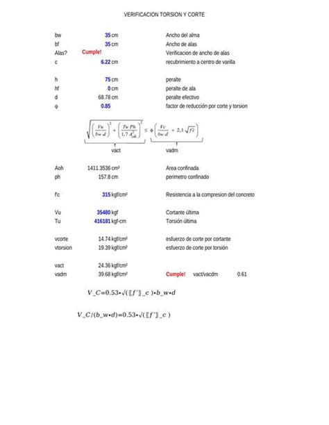 Verificación cortante torsion wilder maida uDocz