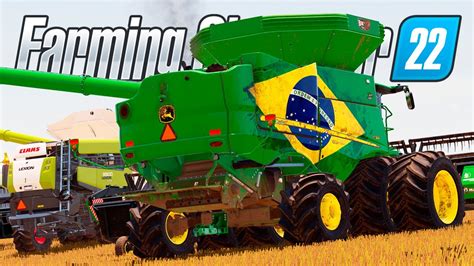 MEGA COLHEITA NA FAZENDA PONTE FUNDA FARMING SIMULATOR 22 EP 53