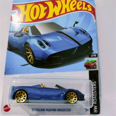 Jual Diecast Hot Wheels Pagani Huayra Roadster Blue Shopee Indonesia