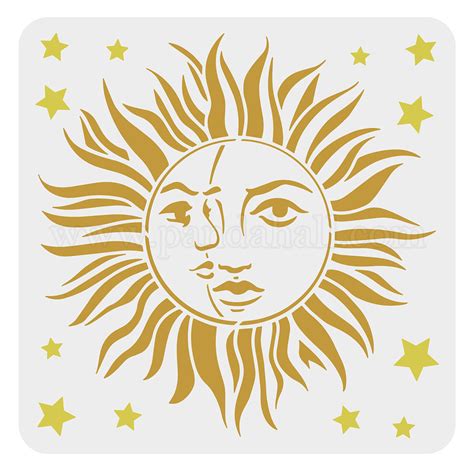 Shop FINGERINSPIRE Sun Stencil For Painting 30x30cm Reusable Sun