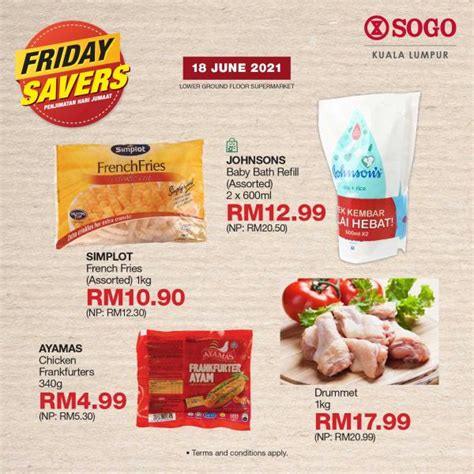 SOGO Kuala Lumpur Supermarket Friday Savers Promotion 18 Jun 2021