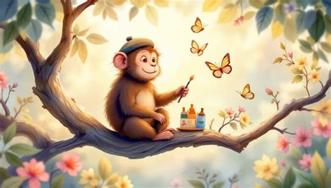 Free Artistic Monkey Painting Image | Download at StockCake