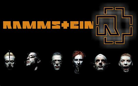 HD wallpaper: black and white printed textile, Rammstein, metal band ...