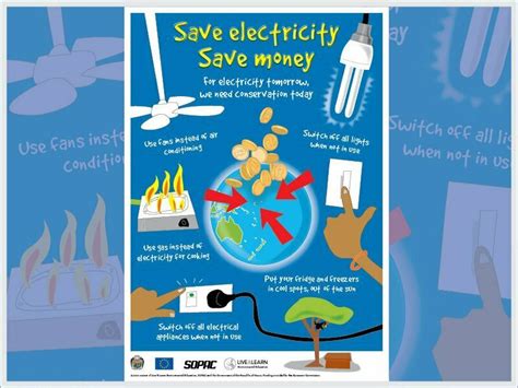 Save Electricity, Save Money Poster | Live & Learn