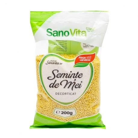 Seminte De Mei Decorticat 200 Grame Sano Vita Verdeata