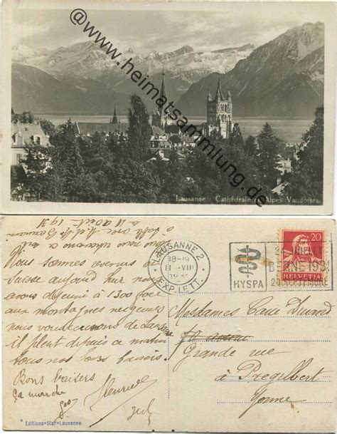 Historische Ansichtskarten Kanton Waadt Lausanne 03