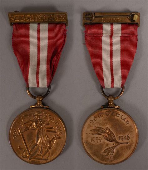 1939 1946 Emergency Service Medal Scarce 26th Battalion Ira Veterans