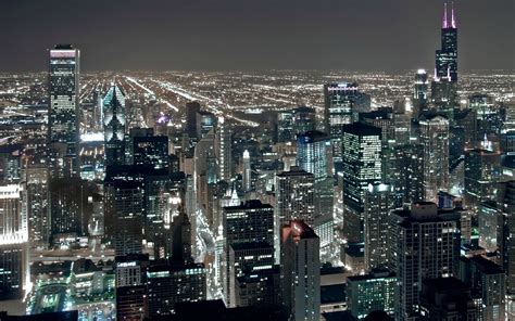 Chicago Night City Wallpaper Chicago 1920x1200 Wallpaper