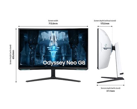 Samsung 32" Odyssey Neo G8 Curved QLED UHD Gaming Monitor - Review ...